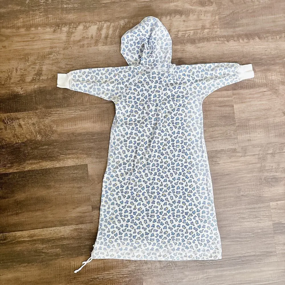 VINTAGE HANNA ANDERSSON BABY HOODED BUNTING GOWN